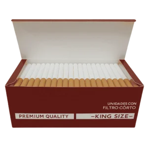 tubos con filtro corto para tabaco de entubar